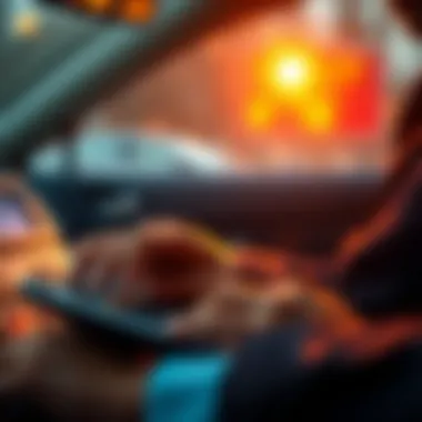 A person calculating expenses on a calculator