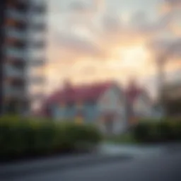 An abstract representation of rental property investment