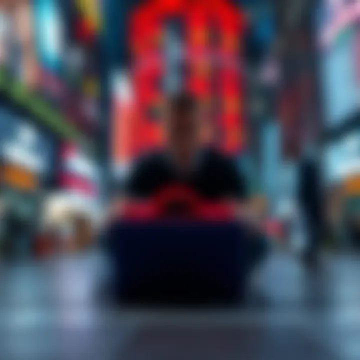 An engaging visual representation of social media's influence on stock trading