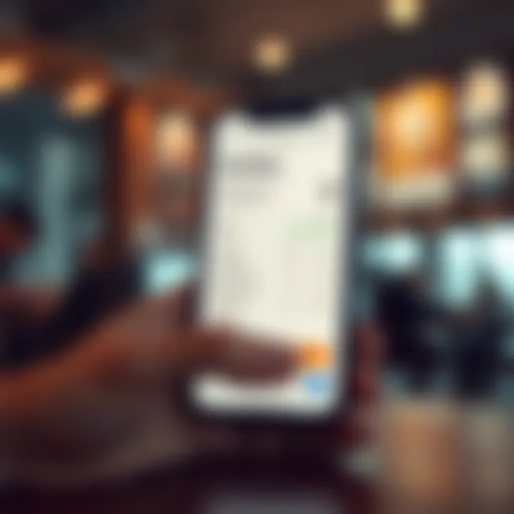 Mobile Invoicing Feature Invoicing feature on a mobile application