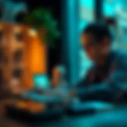 Visual representation of dual account management