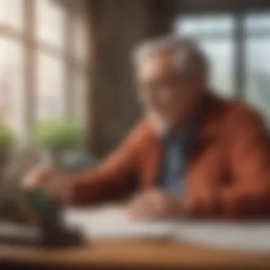 Navigating Retirement Options Thoughtfully An individual contemplating retirement options