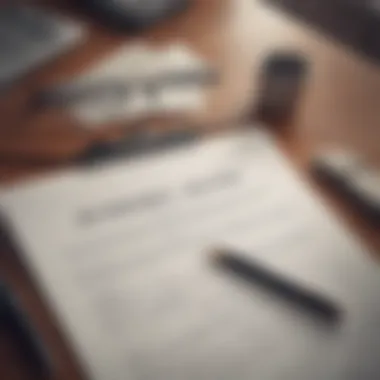 Essential Documents for Retirement Planning An organized desk with essential retirement planning documents