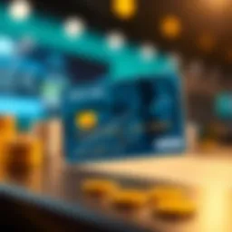 Modern bank card showcasing advanced features