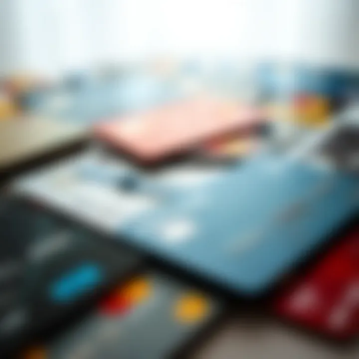 Comparison of Various Bank Card Types Different types of bank cards laid out for comparison