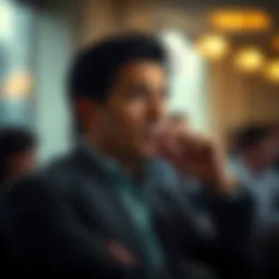 A thoughtful individual contemplating their will