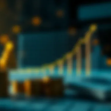 Graph showcasing economic growth influenced by investment strategies