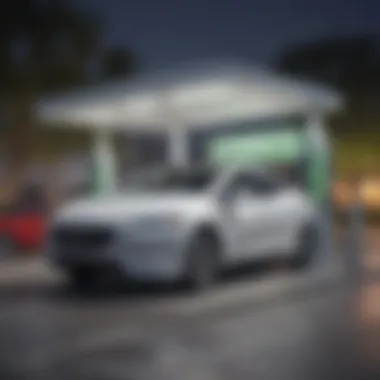 Market Trends in EV Charging Station Installations Graph depicting market trends in electric vehicle charging station installations