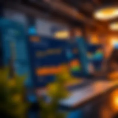 User Interface of Financial Insights Platform User-friendly interface of a financial insights platform