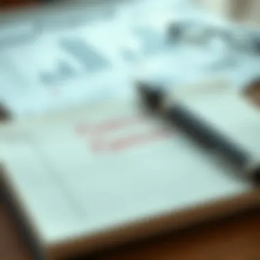 Personalized Financial Planning Notes A notebook with financial notes