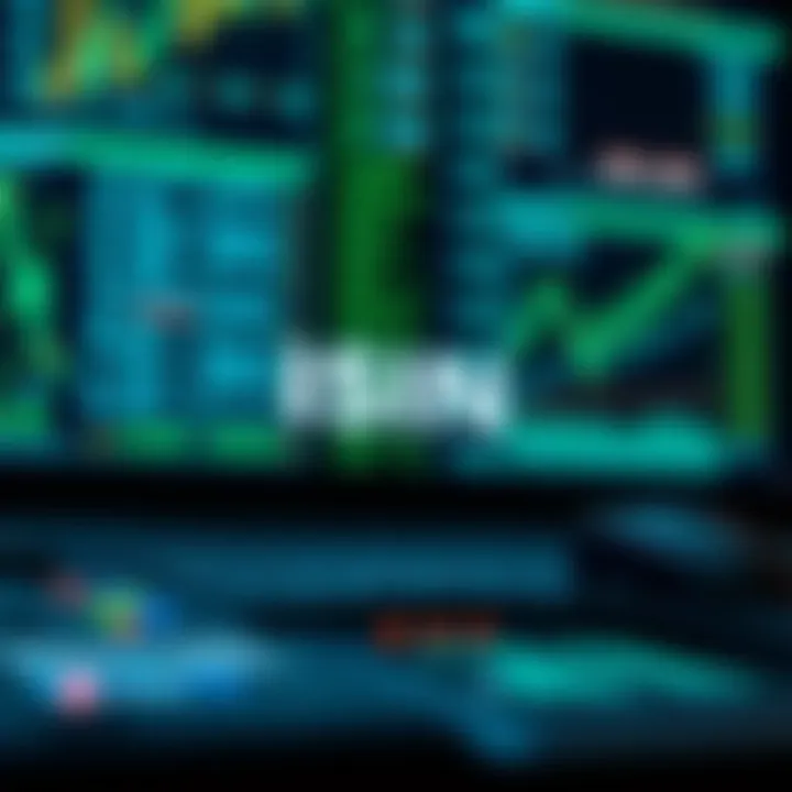 Conceptual image of a digital tool for financial analysis