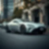 A sleek car parked in an urban environment representing car financing options