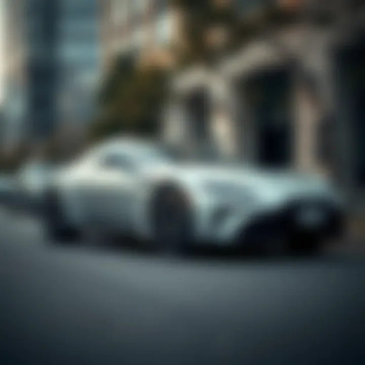 Urban Car Financing Options A sleek car parked in an urban environment representing car financing options