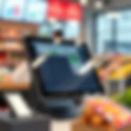 Visual representation of a modern POS software interface