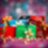 Diverse gift cards displayed on a vibrant background