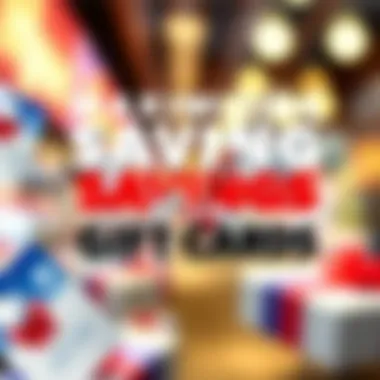 An infographic illustrating saving strategies for gift cards