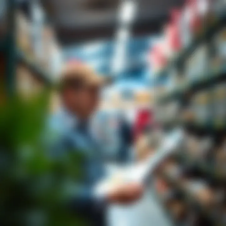 Analyzing Inventory Data for Better Decision Making Small retail business owner analyzing inventory data