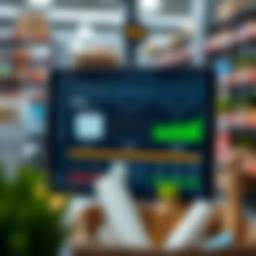 User interface of inventory management software