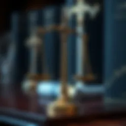 An intricate balance scale symbolizing justice in intellectual property law