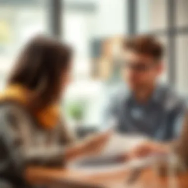Couple discussing financial plans and agreements