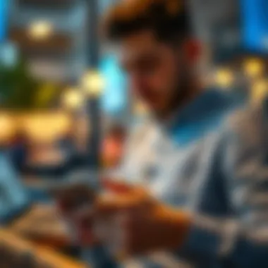 A user navigating the Venmo app showcasing card management features.