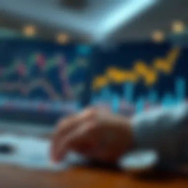 Graphs and charts illustrating financial data analysis