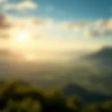 A serene landscape representing financial freedom