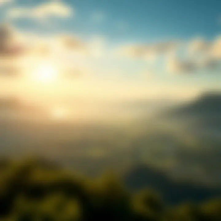 A serene landscape representing financial freedom