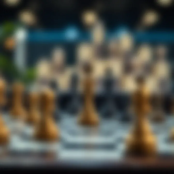 A strategic chessboard indicating planning and strategy