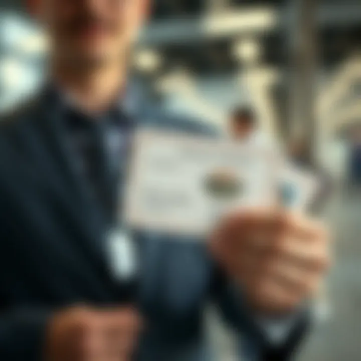 Real estate professional showcasing credentials