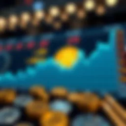 Graph illustrating cryptocurrency market trends