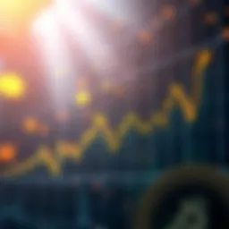 Graph illustrating cryptocurrency market trends