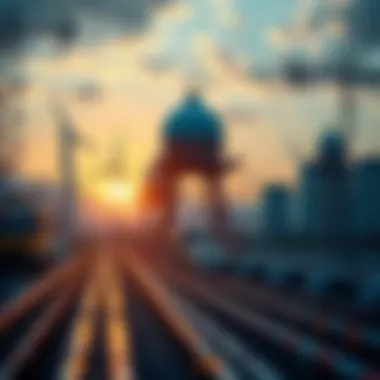 Advancements in Infrastructure Technology Collage of renewable energy and technology advancements in infrastructure