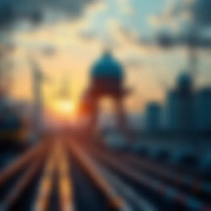 Advancements in Infrastructure Technology Collage of renewable energy and technology advancements in infrastructure