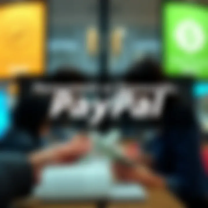 Visual comparison of personal vs goods and services payments on PayPal