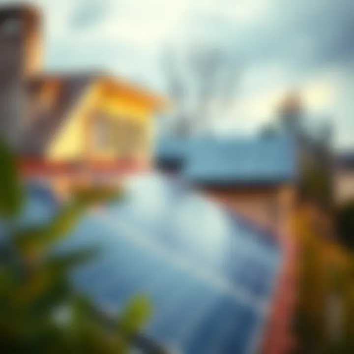 Harnessing Solar Power at Home Solar panels on a modern home roof