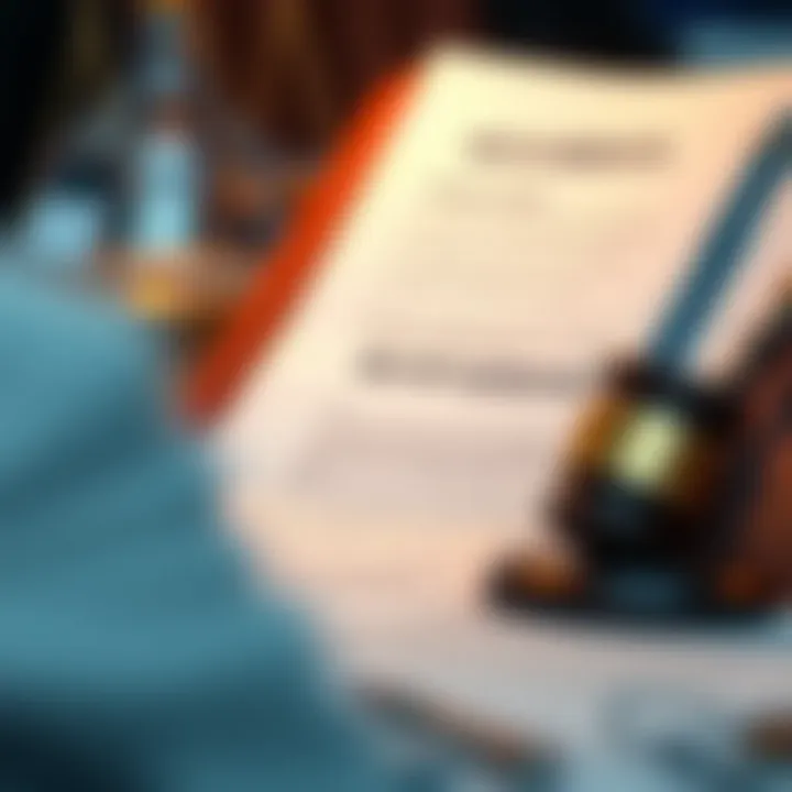 Legal documents for bankruptcy filing