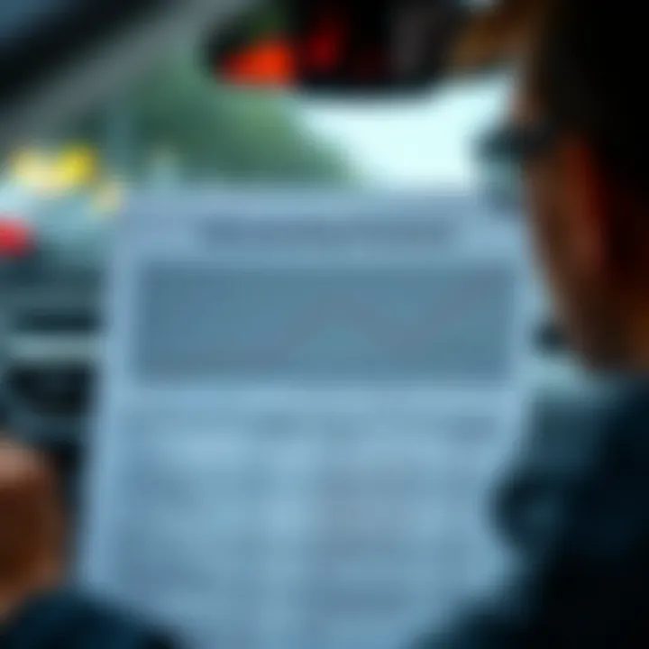 A detailed chart illustrating car insurance premium factors