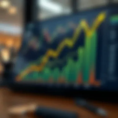 Financial graphs indicating growth for nonprofit sustainability