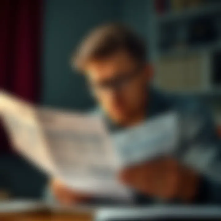 Understanding Your Credit Report A worried individual examining their credit report