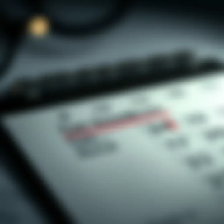 Understanding Tax Deadlines A calendar marked with tax-related deadlines