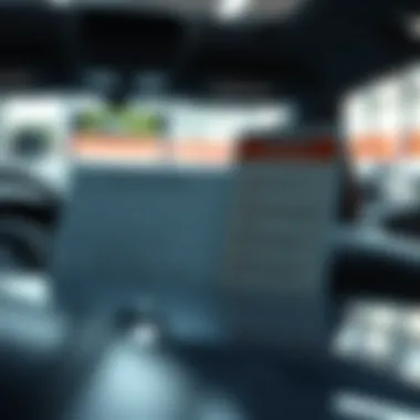 A well-maintained vehicle with a checklist for post-purchase care