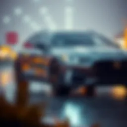 A modern vehicle showcasing sleek design