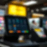 Modern POS System Interface Modern POS system interface showing transaction features