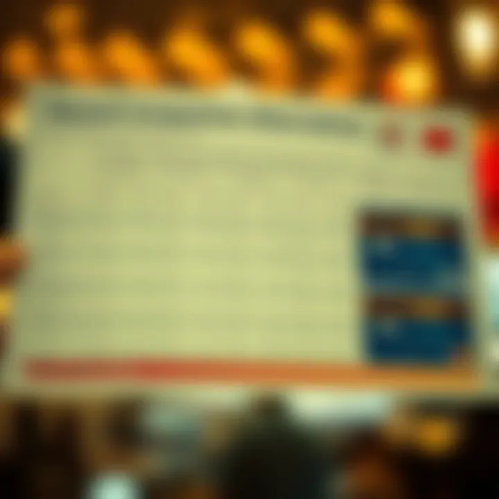 A detailed chart showcasing rewards comparison with other credit cards