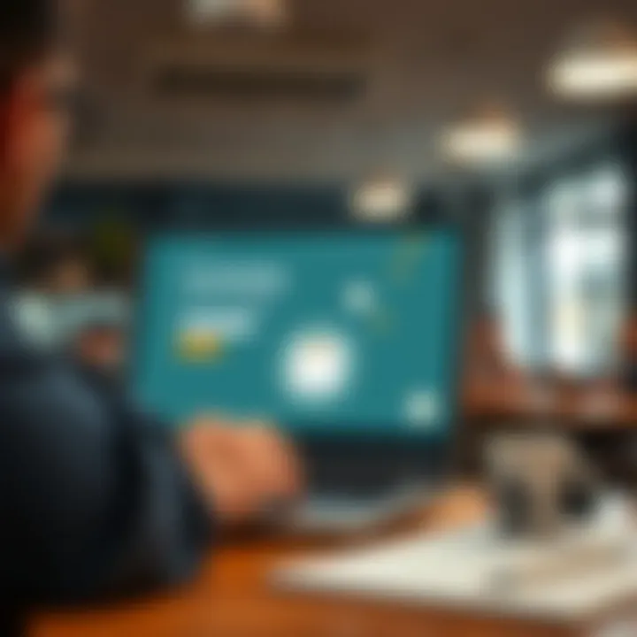 Digital platform showcasing fundraising campaign