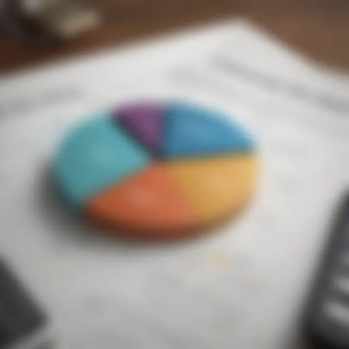 Graph depicting financial management techniques for loan payments