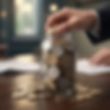 Achieving Financial Stability Visual metaphor for financial stability