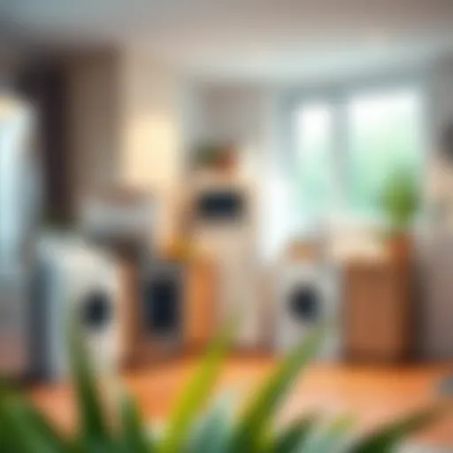 Energy-efficient appliances in a modern home setting