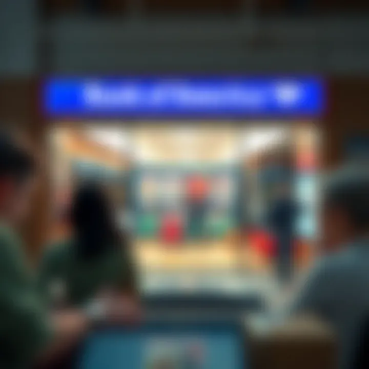 Bank of America branch showcasing CD offerings